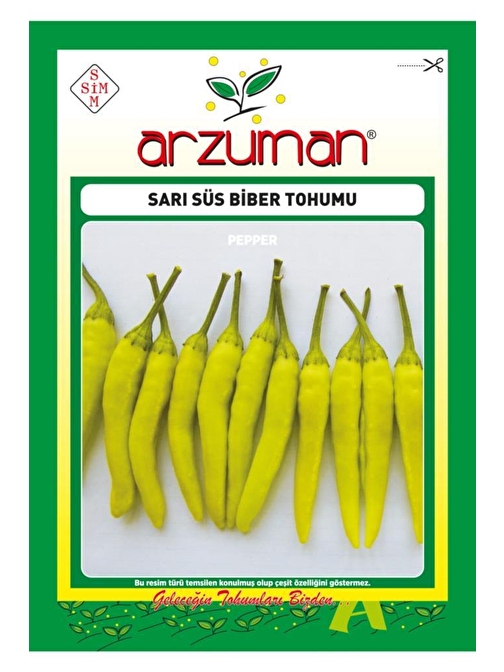 Arzuman Sarı Süs Biber Tohumu Aşağı Bakan 5 gr