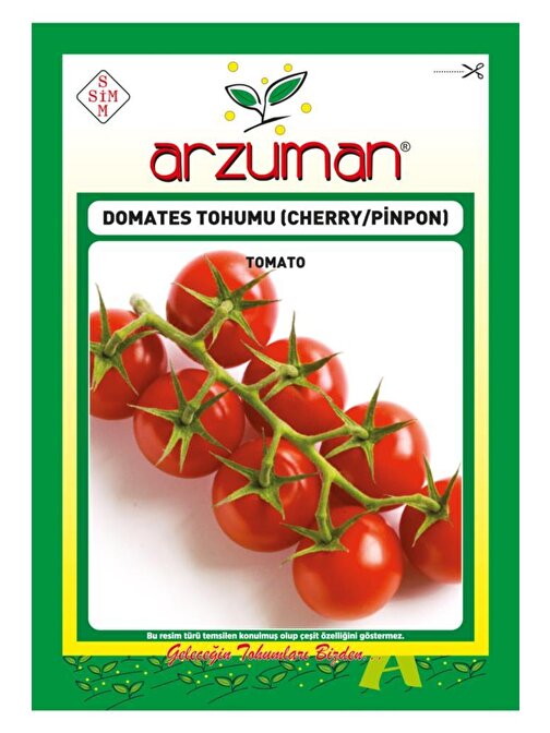 Arzuman Cherry Tipi Pinpon Domates Tohumu 250 Adet