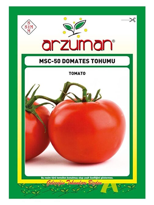 Arzuman Orta-Kalın Kabuk 1200 Adet Domates Tohumu Msc-50 5 gr