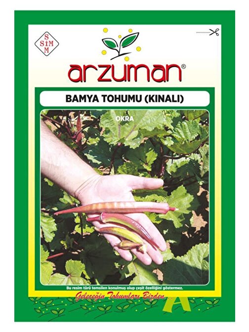 Arzuman Kınalı Bamya Tohumu 25 gr