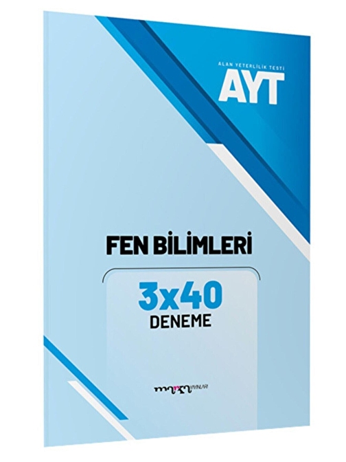 Marka Yayınları Marka AYT Fen Bilimleri 3x40 Deneme