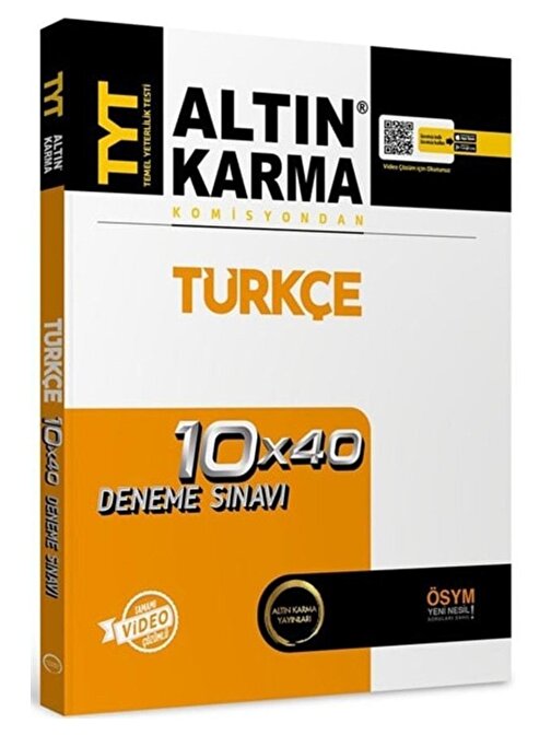 Altın Karma Yayınları AltınKarma TYT Türkçe 10x40 Deneme