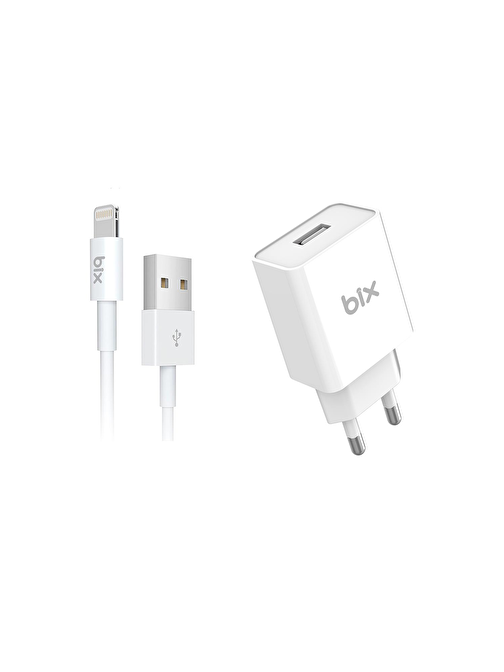 Bix Bx - L10Ta USB Şarj Aleti Lightning Data Şarj Kablosu 1 mt