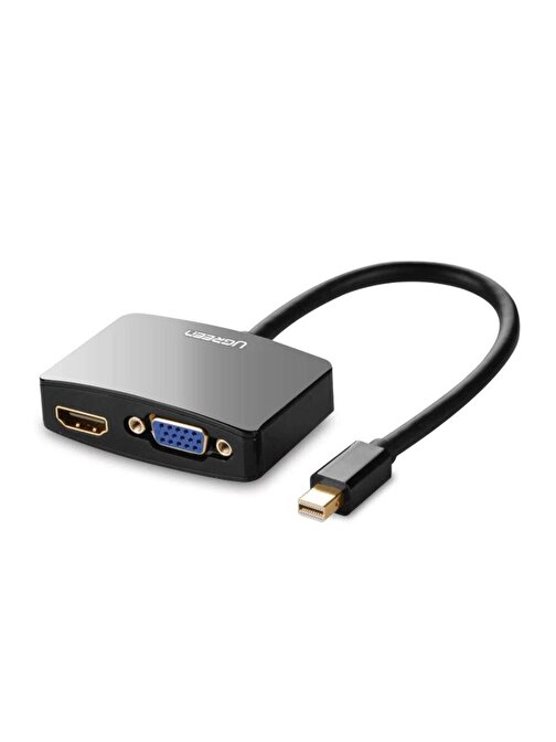 Ugreen Mini Displayport to HDMI VGA Dönüştürücü Siyah