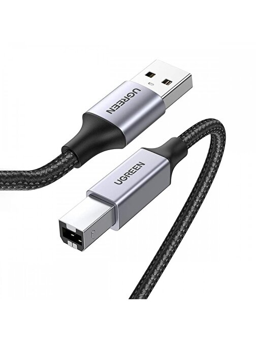 Ugreen USB-A to USB-B 2.0 Örgülü Yazıcı Kablosu 1.5 Metre
