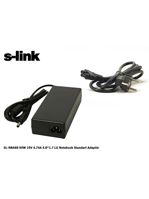 S-Link SL-NBA88 90W 19V 4.74A 4.8-1.7 LG Notebook Adaptörü