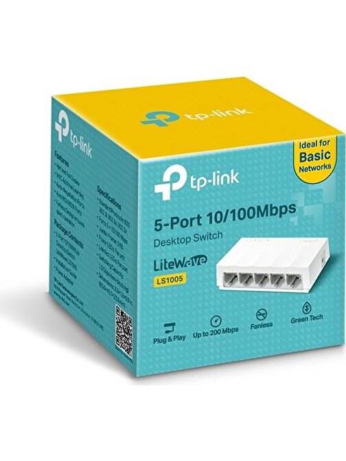 Tp-Link Ls1005 5 Port 1000 Mbps Plastik Kasa Switch