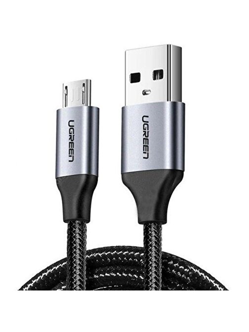 Ugreen Universal Premium Micro USB Hızlı Şarj Data Kablosu 1 m Siyah