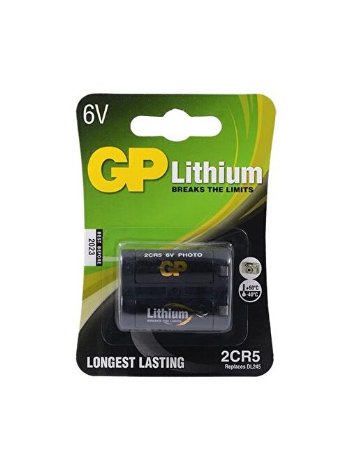 Gp 2Cr5 6V Lityum Pil Fotoğraf Makinası Pili