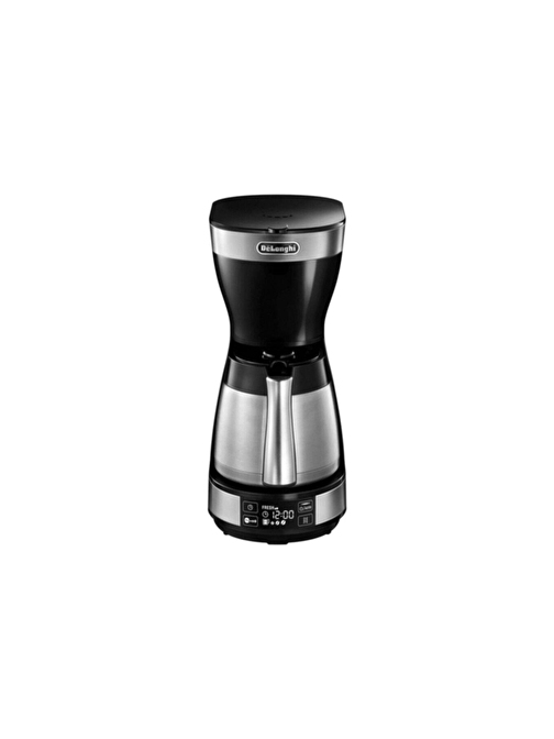 Delonghi ICM16731 10 Fincan Kapasiteli Filtre Kahve Makinesi Siyah Gri