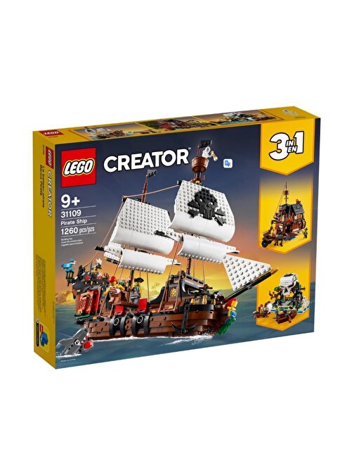 Lego Creator 3'ü 1 Arada Korsan Gemisi 1260 Parça 31109