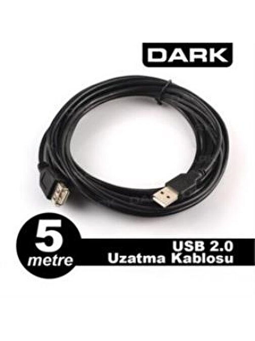Dark 5mt USB 2.0 Uzatma Kablosu
