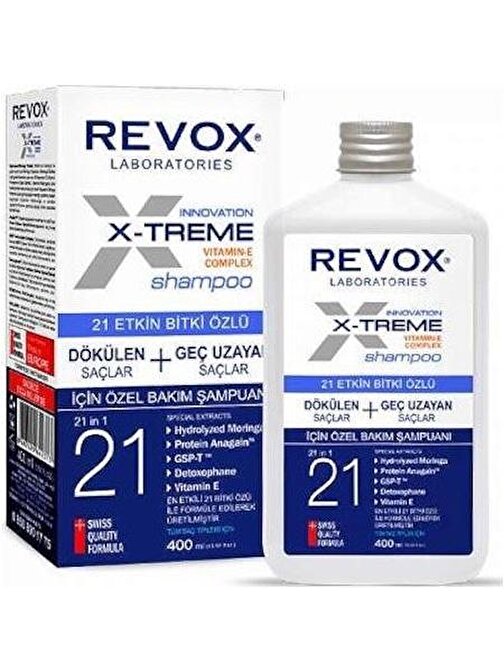 Revox X-Treme Dökülen Ve Geç Uzayan Saçlar İçin Şampuan 400 ml
