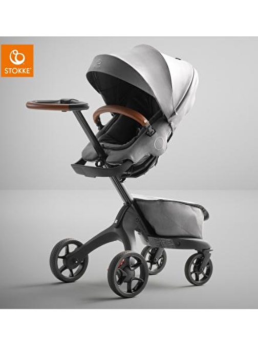 Stokke Stokke Xplory X Tek Yönlü Yıkanabilir Kumaş Tekli Bebek Arabası Modern Gri