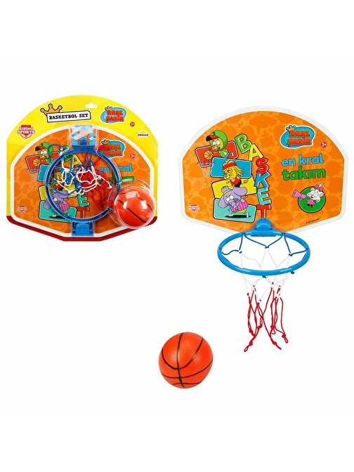 Sunman Kral Şakir Park Bahçe İçin Plastik Orta Basketbol Potası 4 - 6 Yaş