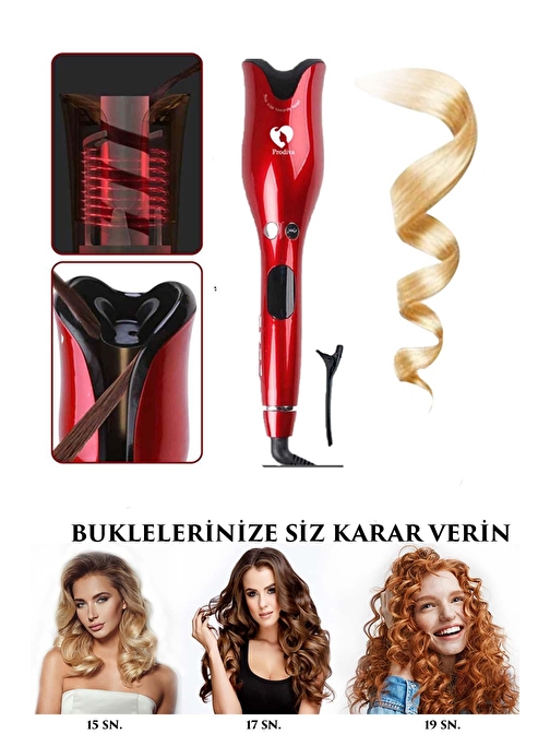 Prodiva Red Rose Otomatik Saç Kıvırma Maşası