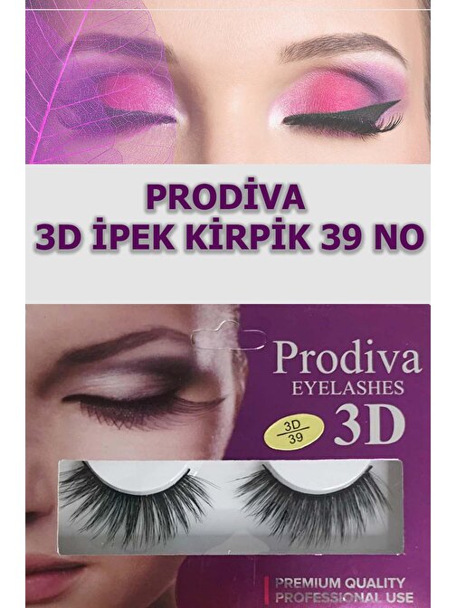 Prodiva 3D İpek Kirpik 39 No 10'lu