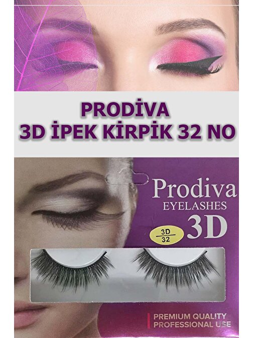 Prodiva 3D İpek Kirpik 32 No 10'lu