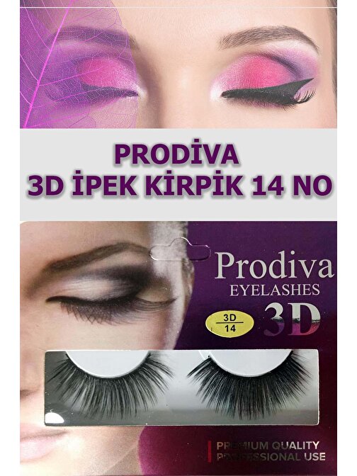 Prodiva 3D İpek Kirpik 14 No 10'lu
