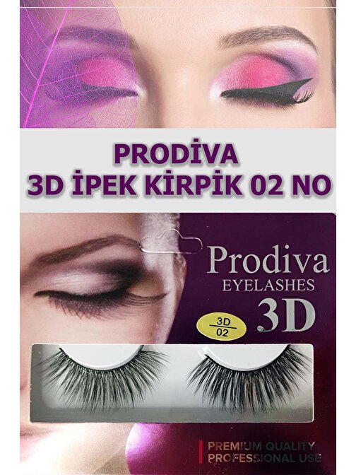 Prodiva 3D İpek Kirpik 2 No 10'lu