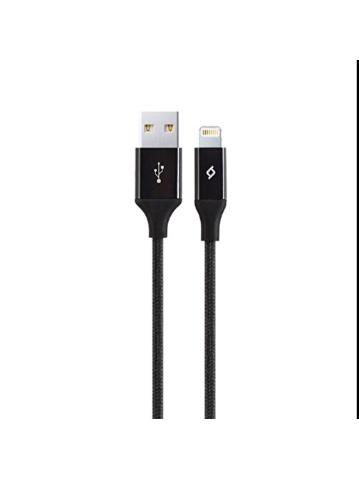 TTEC Alumicable Apple 2DK16S Lightning Kablosu 1.2 m Siyah