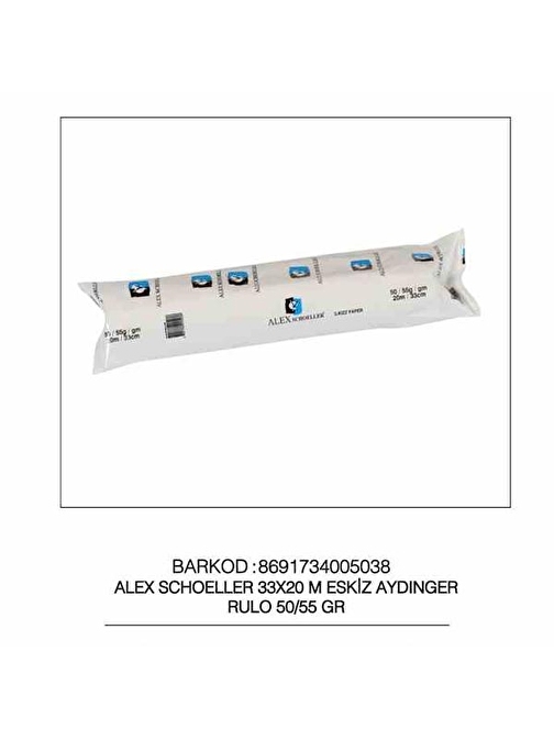 Alex Schoeller Aydınger Rulo Eskiz 50 - 55 gr 20 x 33 cm