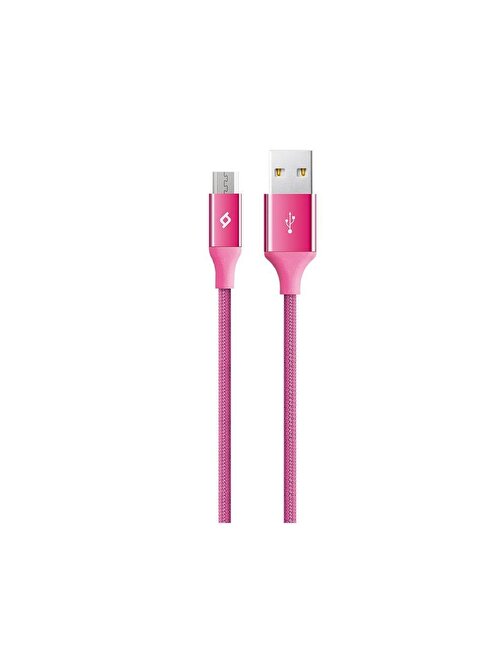 TTEC AlumiCable 2DK11PMicro USB Hızlı Şarj Kablosu 1.2 m Pembe