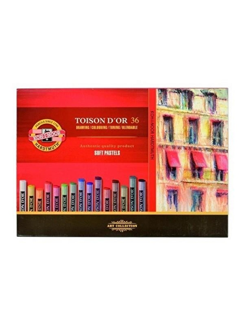 Koh-i Noor Set Of Artist´S Dry Chalks 8515 Karton Kutulu Kuru Pastel Boya 36'lı