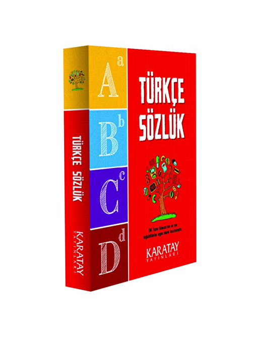 Karatay Yayınevi - 4E Sözlük Türkçe Karton Kapak 1. Hamur