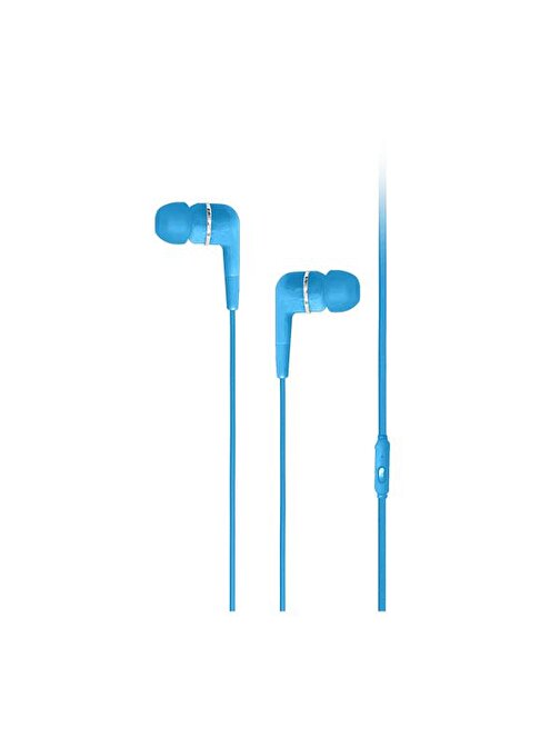 Taks Mikrofonlu Kulaklık Kulakiçi We01 Serisi - Mavi - 5Kmm123M