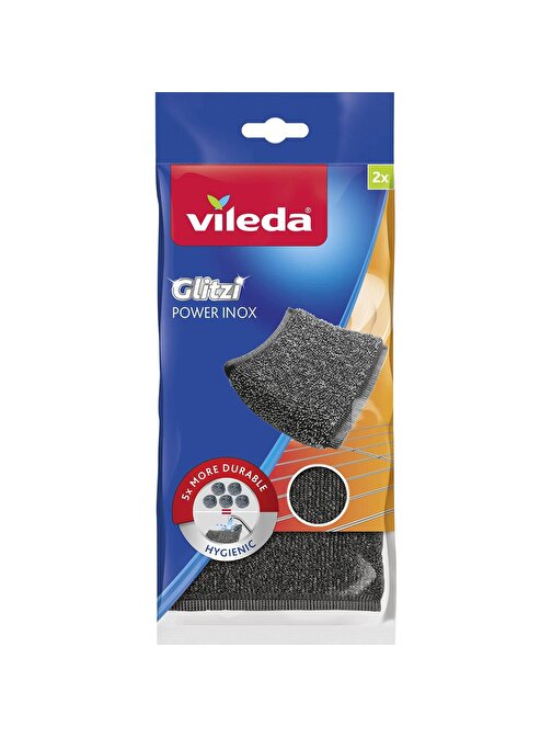 Vileda Glitzi Power Inox Çelik Bulaşık Teli 2'li