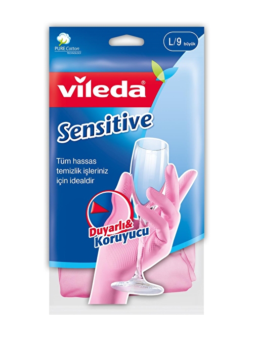 Vileda Sensitive Eldiven No 9 Büyük Boy