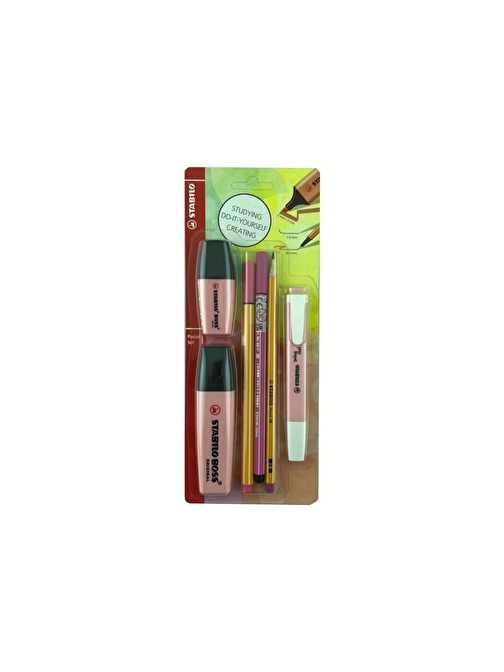 Stabilo Tek Renk Pastel Set 6'lı Pembe 70/129-6