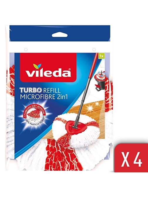 Vileda Easy Wrıng Turbo 2 In 1 Yedek Paspas 4'lü