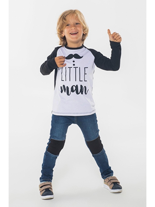 Little Man Erkek Çocuk Pantolon + Tshirt Takım