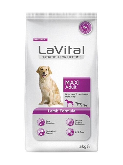 Lavıtal Dog Maxı Adult Lamb Köpek Maması 3 Kg