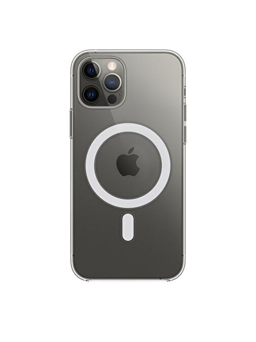 Apple iPhone 12 Pro Max MagSafe Şeffaf Kılıf  Kablosuz Şarj Destekli