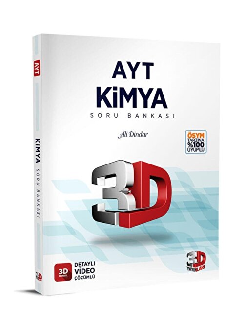 3D Yayınları AYT 3D KİMYA SORU BANKASI / ÇÖZÜM YAYINLARI
