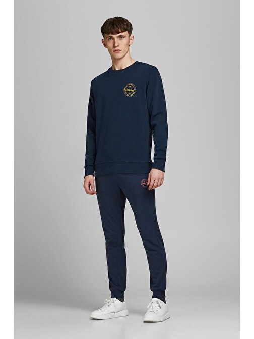 Jack&Jones Lastikli Paça Lacivert Erkek Eşofman Altı 12165322 S