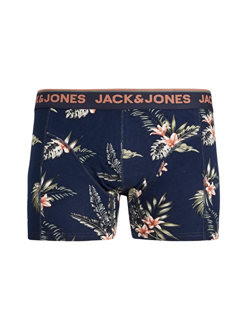 Jack & Jones Erkek Desenli Boxer 63412204959 Lacivert