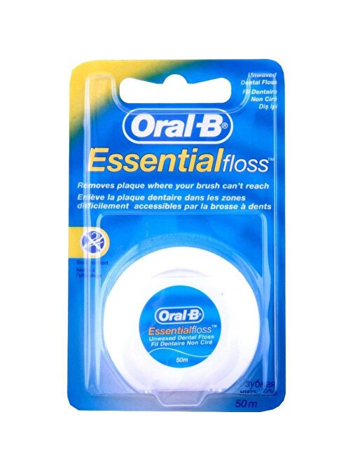 Oral-B Rulo Essential Floss Regular Aromasız Diş İpi 50 m