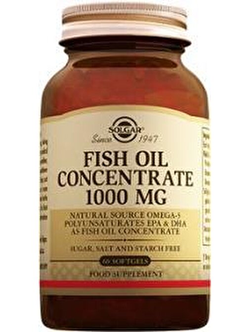 Solgar Fish Oil 1000 Mg 60 Kapsül