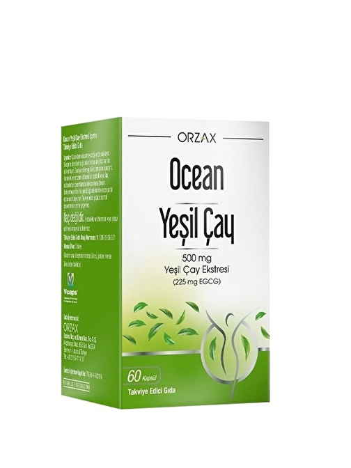 Ocean Green Tea 500 Mg Yeşil Çay 60 Kapsül