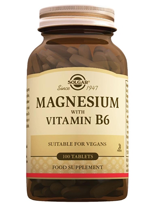 Solgar Magnesium With Vitamin B6 100 Tablet