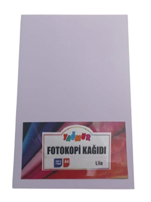 Yağmur A4 Fotokopi Kağıdı Lila 100 Adet 80  gr