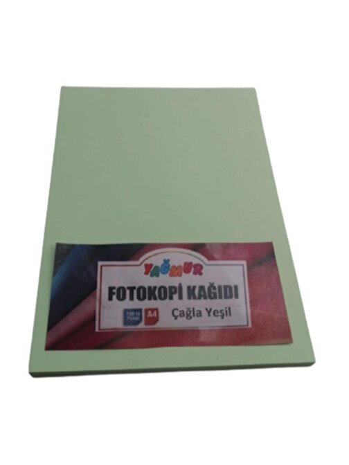 Yağmur A4 Fotokopi Kağıdı Çağla Yeşil 100 Adet 80  gr