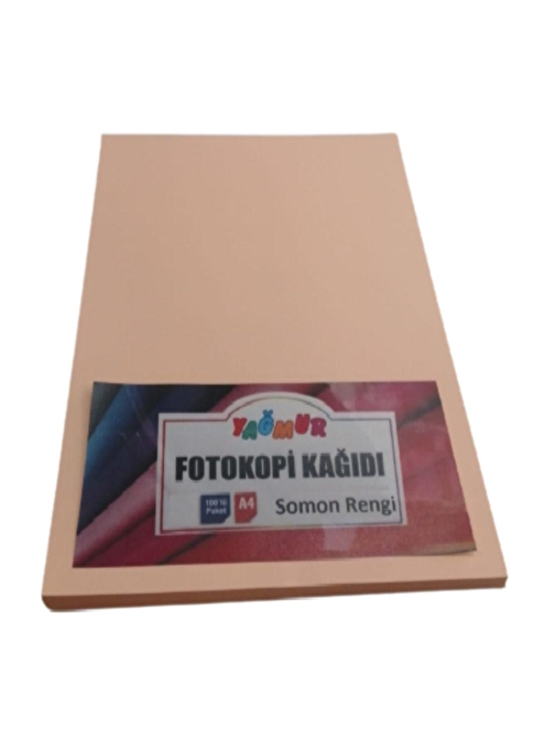 Yağmur A4 Fotokopi Kağıdı Somon 100 Adet 80  gr