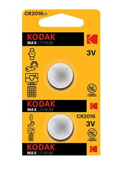 Kodak Pil Cr2016 Baskül - Tartı - Terazi - Bios Para - Kumanda Kodak Pili 2'li
