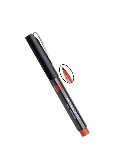 Faber-Castell Pilot Kalem İğne Uçlu 0.5 Needle Point Roller 0,5 Uçlu Faber-Castell Pilot Kalem 1 Adet Kırmızı