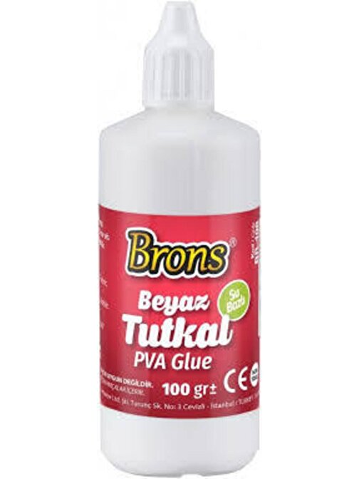 Brons Su Bazlı Beyaz Tutkal 100 Gr